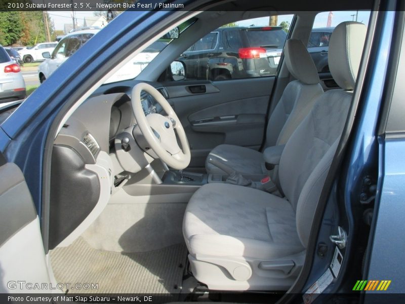 Newport Blue Pearl / Platinum 2010 Subaru Forester 2.5 X
