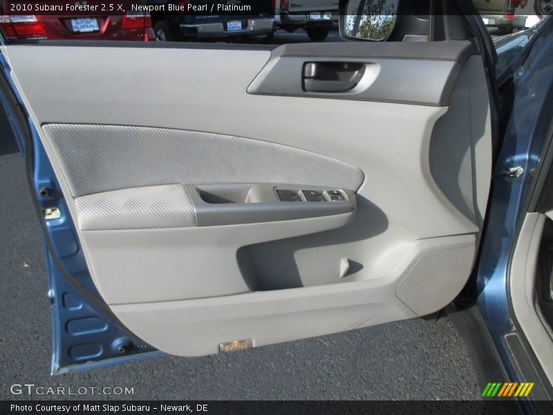 Newport Blue Pearl / Platinum 2010 Subaru Forester 2.5 X