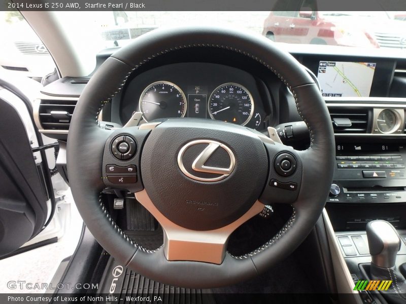 Starfire Pearl / Black 2014 Lexus IS 250 AWD