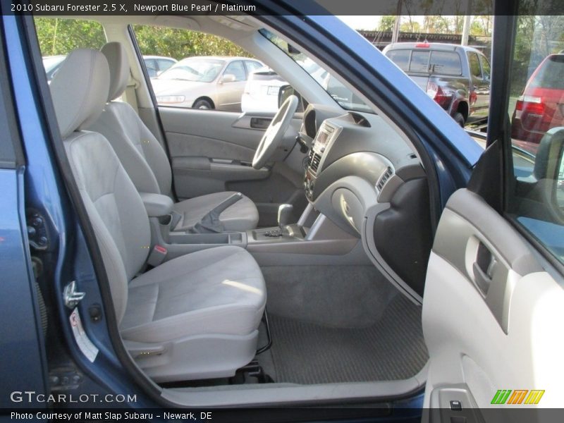 Newport Blue Pearl / Platinum 2010 Subaru Forester 2.5 X