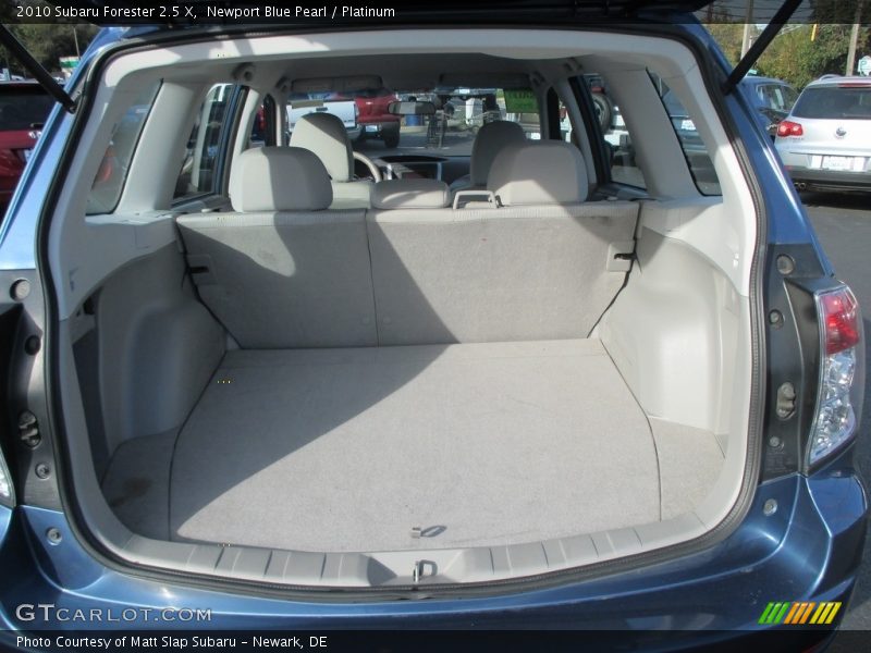 Newport Blue Pearl / Platinum 2010 Subaru Forester 2.5 X