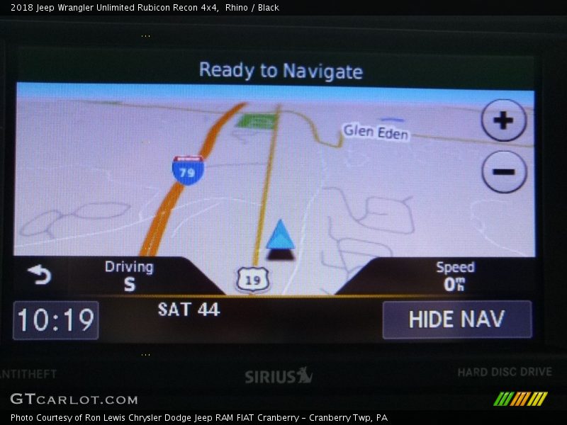 Navigation of 2018 Wrangler Unlimited Rubicon Recon 4x4