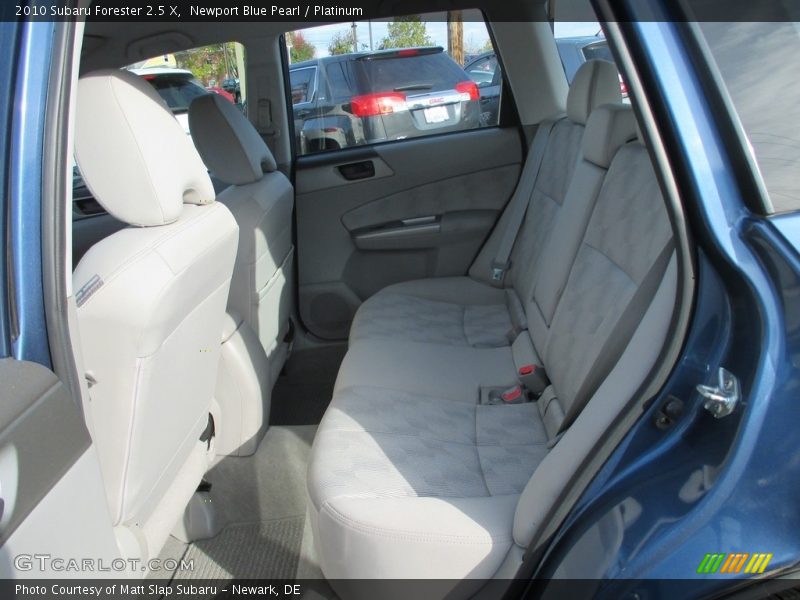 Newport Blue Pearl / Platinum 2010 Subaru Forester 2.5 X