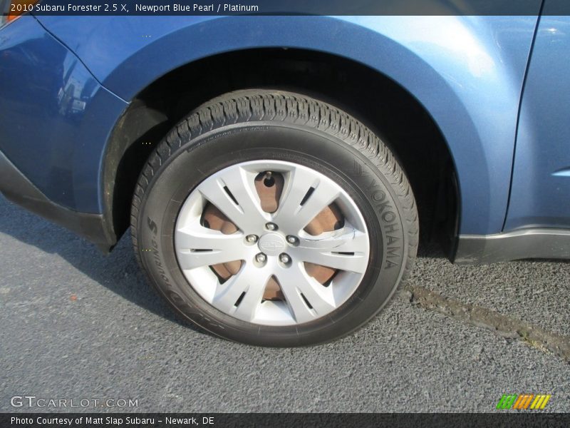 Newport Blue Pearl / Platinum 2010 Subaru Forester 2.5 X