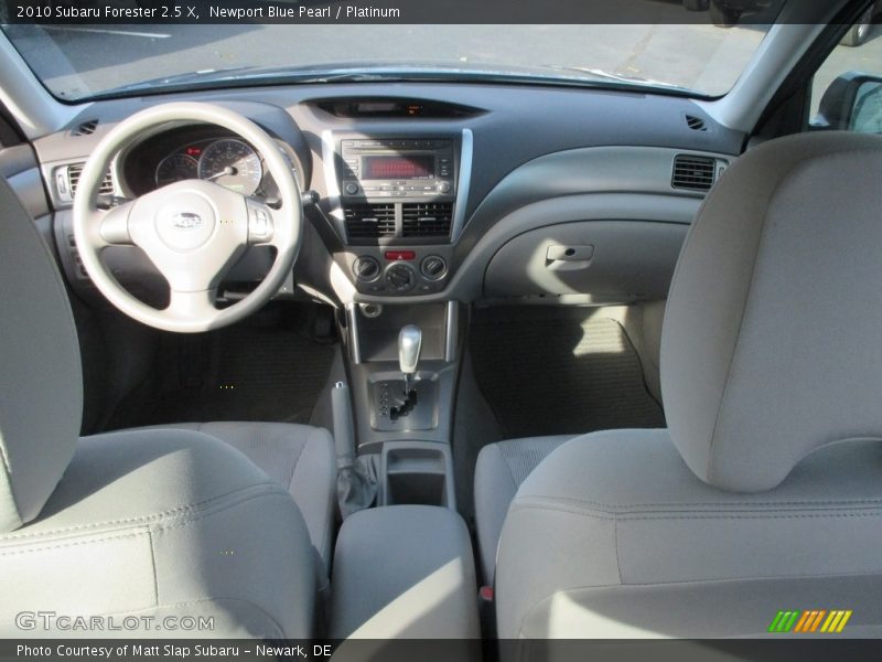 Newport Blue Pearl / Platinum 2010 Subaru Forester 2.5 X