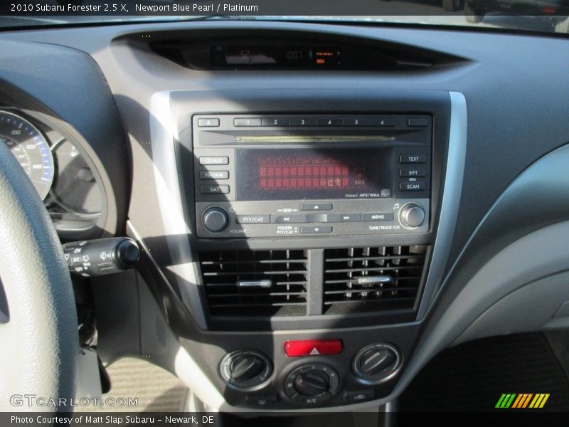 Newport Blue Pearl / Platinum 2010 Subaru Forester 2.5 X