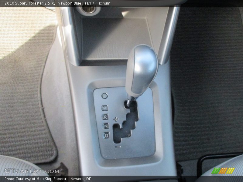 Newport Blue Pearl / Platinum 2010 Subaru Forester 2.5 X