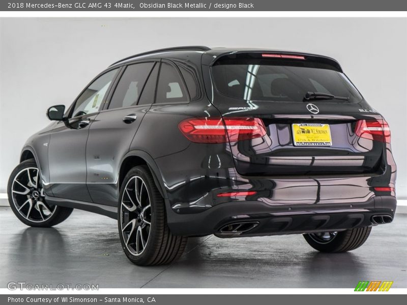 Obsidian Black Metallic / designo Black 2018 Mercedes-Benz GLC AMG 43 4Matic