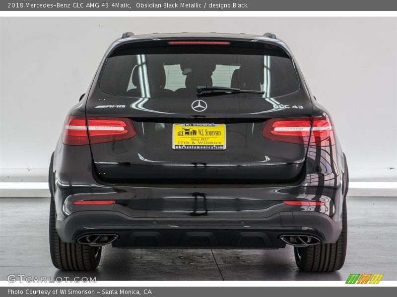 Obsidian Black Metallic / designo Black 2018 Mercedes-Benz GLC AMG 43 4Matic