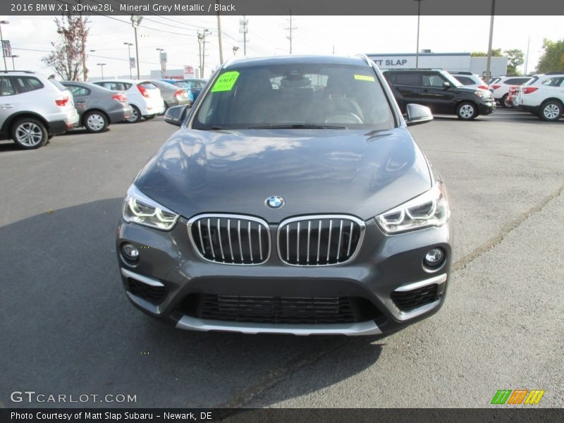 Mineral Grey Metallic / Black 2016 BMW X1 xDrive28i