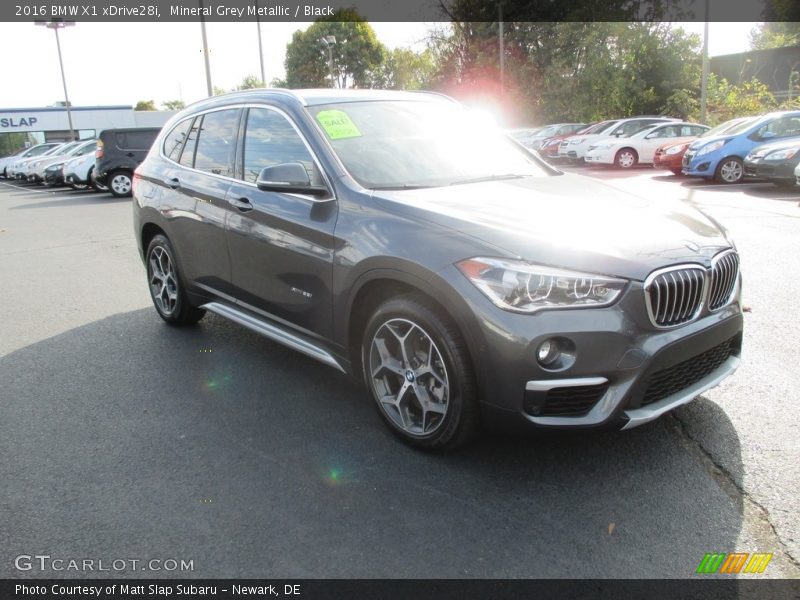 Mineral Grey Metallic / Black 2016 BMW X1 xDrive28i