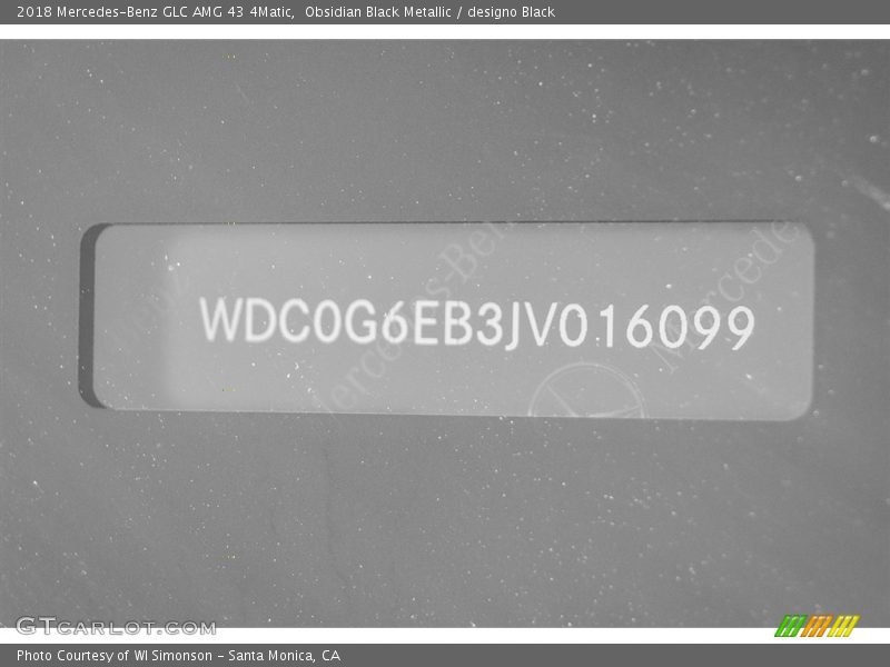 Obsidian Black Metallic / designo Black 2018 Mercedes-Benz GLC AMG 43 4Matic