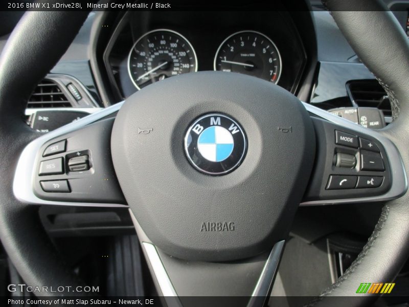 Mineral Grey Metallic / Black 2016 BMW X1 xDrive28i