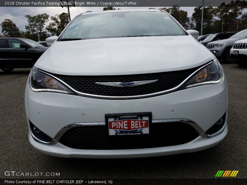 Bright White / Cognac/Alloy/Toffee 2018 Chrysler Pacifica Touring L Plus