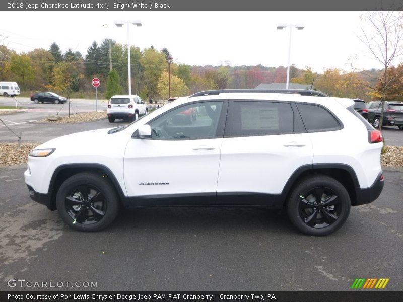 Bright White / Black 2018 Jeep Cherokee Latitude 4x4