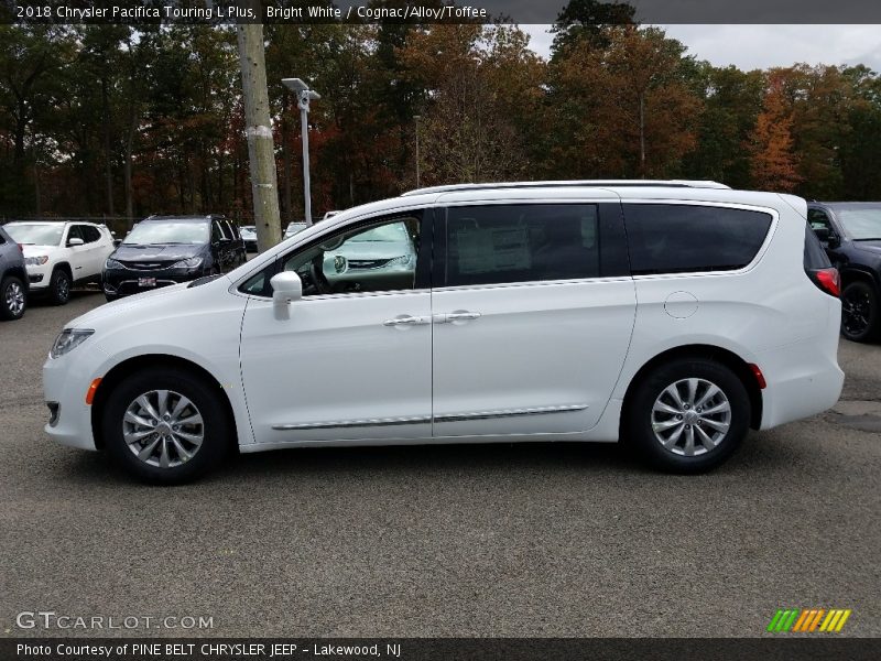 Bright White / Cognac/Alloy/Toffee 2018 Chrysler Pacifica Touring L Plus