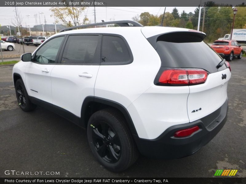 Bright White / Black 2018 Jeep Cherokee Latitude 4x4
