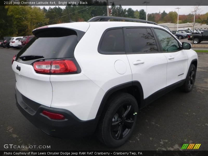 Bright White / Black 2018 Jeep Cherokee Latitude 4x4