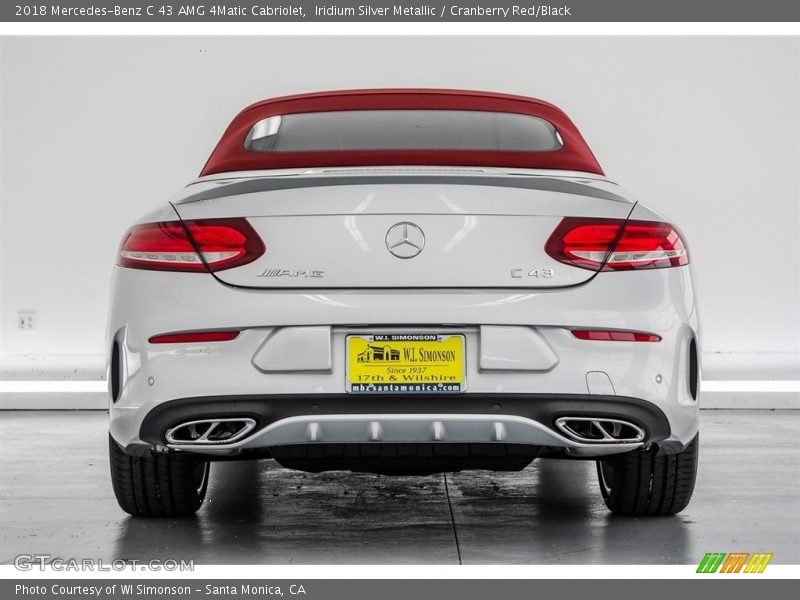 Iridium Silver Metallic / Cranberry Red/Black 2018 Mercedes-Benz C 43 AMG 4Matic Cabriolet