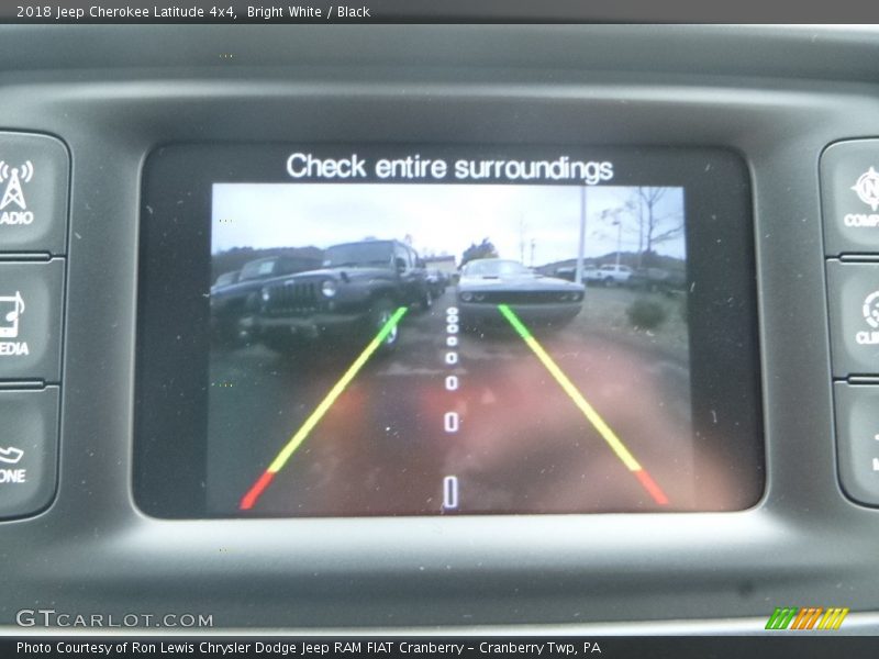 Bright White / Black 2018 Jeep Cherokee Latitude 4x4