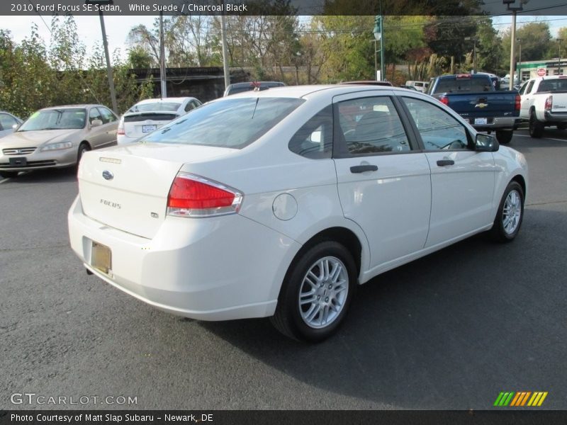 White Suede / Charcoal Black 2010 Ford Focus SE Sedan