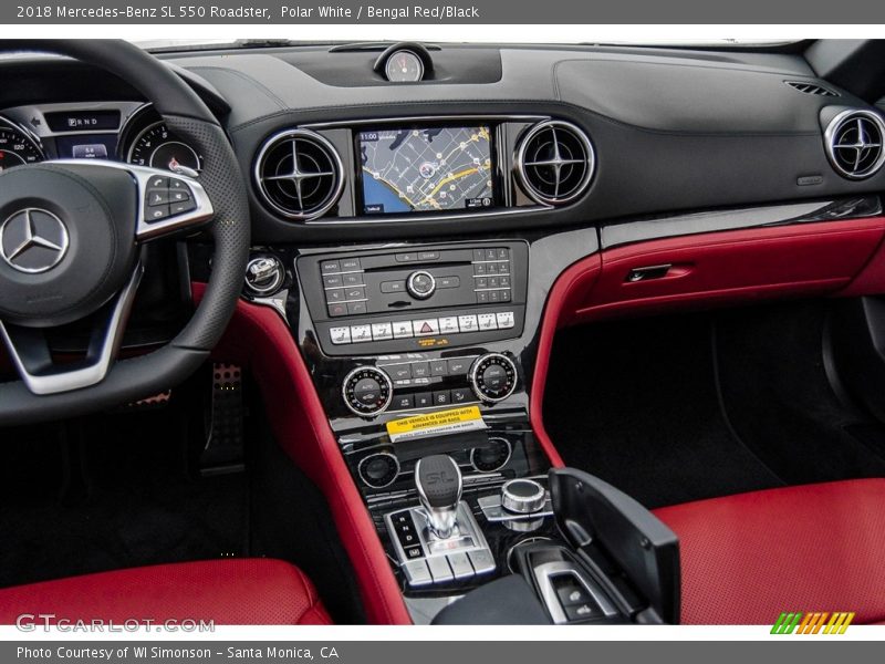 Dashboard of 2018 SL 550 Roadster