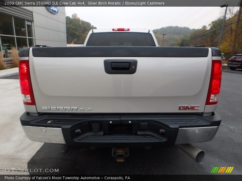 Silver Birch Metallic / Ebony/Light Cashmere 2009 GMC Sierra 2500HD SLE Crew Cab 4x4