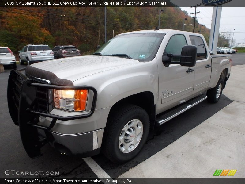 Silver Birch Metallic / Ebony/Light Cashmere 2009 GMC Sierra 2500HD SLE Crew Cab 4x4