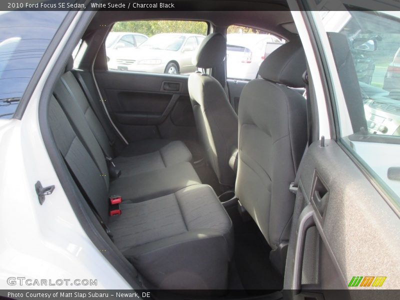 White Suede / Charcoal Black 2010 Ford Focus SE Sedan