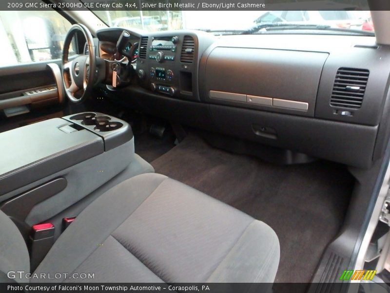 Silver Birch Metallic / Ebony/Light Cashmere 2009 GMC Sierra 2500HD SLE Crew Cab 4x4