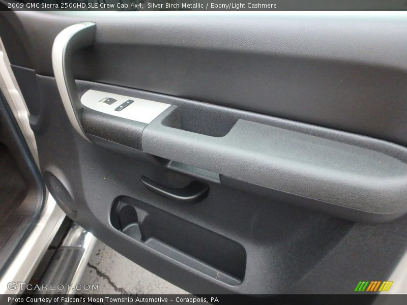 Silver Birch Metallic / Ebony/Light Cashmere 2009 GMC Sierra 2500HD SLE Crew Cab 4x4