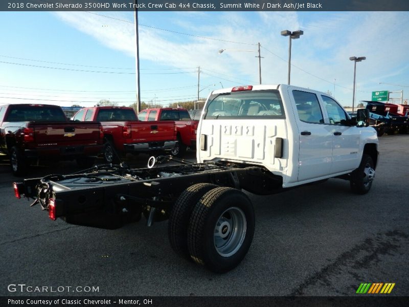 Summit White / Dark Ash/Jet Black 2018 Chevrolet Silverado 3500HD Work Truck Crew Cab 4x4 Chassis