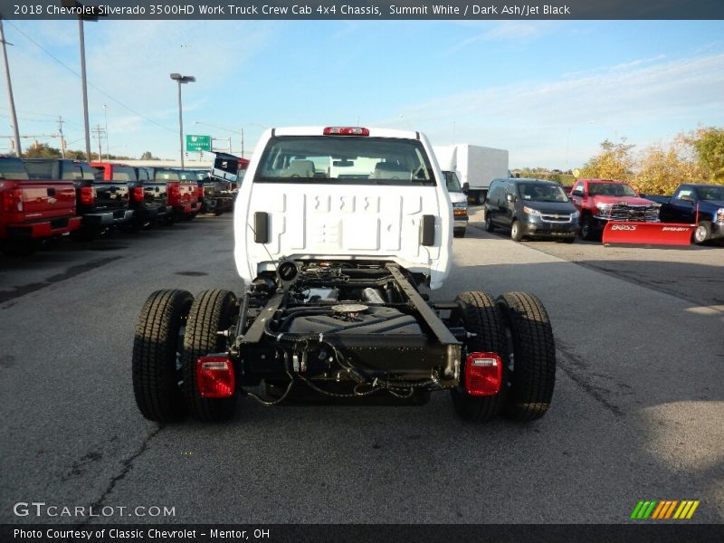 Summit White / Dark Ash/Jet Black 2018 Chevrolet Silverado 3500HD Work Truck Crew Cab 4x4 Chassis