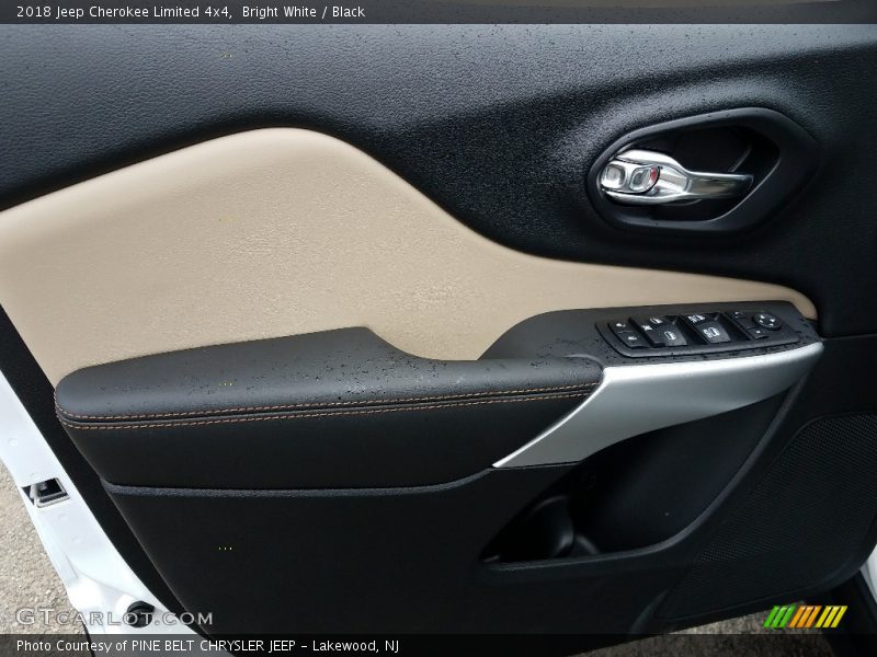Bright White / Black 2018 Jeep Cherokee Limited 4x4