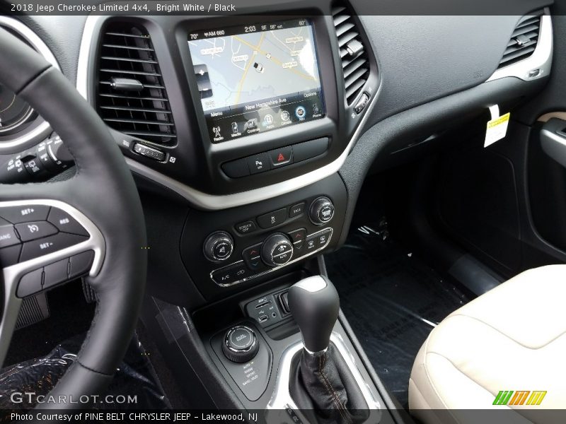 Bright White / Black 2018 Jeep Cherokee Limited 4x4