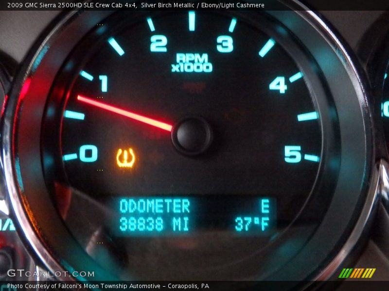 Silver Birch Metallic / Ebony/Light Cashmere 2009 GMC Sierra 2500HD SLE Crew Cab 4x4