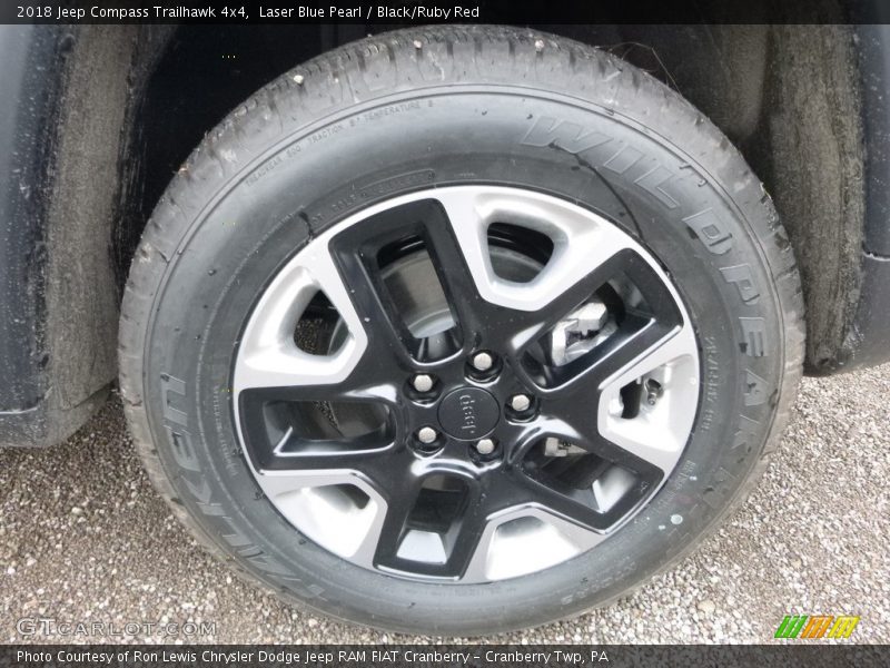 Laser Blue Pearl / Black/Ruby Red 2018 Jeep Compass Trailhawk 4x4