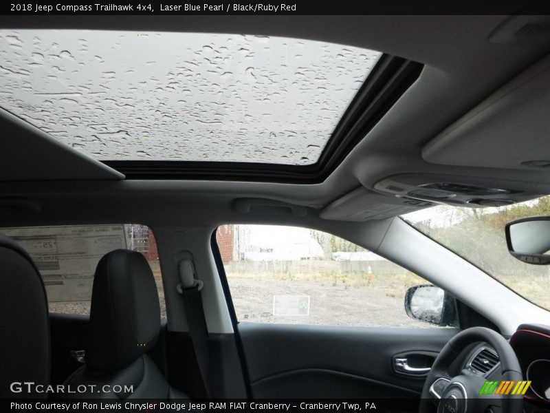 Laser Blue Pearl / Black/Ruby Red 2018 Jeep Compass Trailhawk 4x4