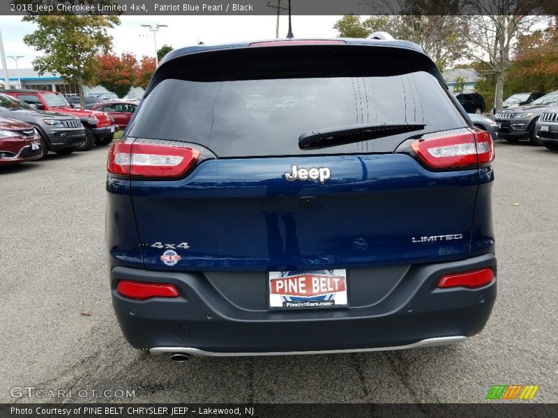 Patriot Blue Pearl / Black 2018 Jeep Cherokee Limited 4x4