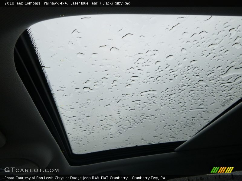 Laser Blue Pearl / Black/Ruby Red 2018 Jeep Compass Trailhawk 4x4