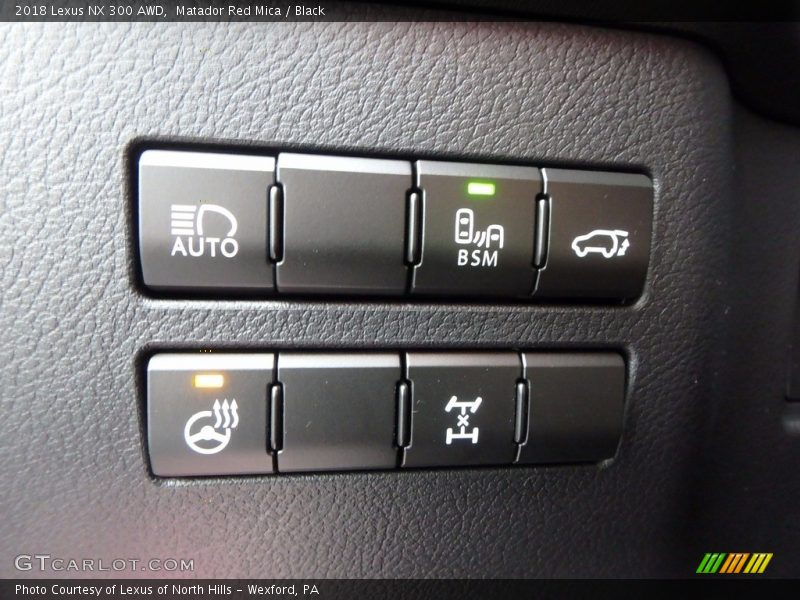 Controls of 2018 NX 300 AWD
