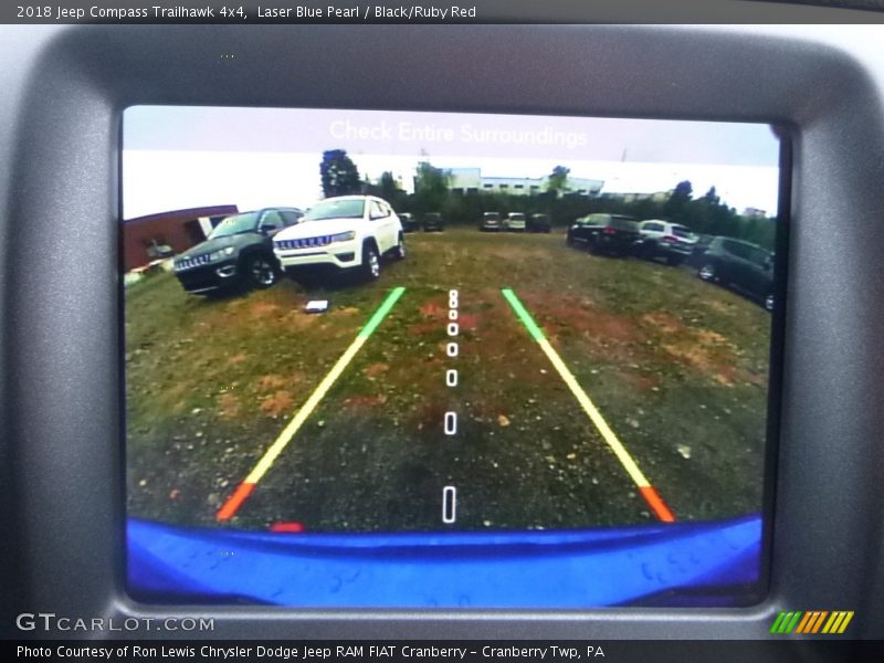 Laser Blue Pearl / Black/Ruby Red 2018 Jeep Compass Trailhawk 4x4