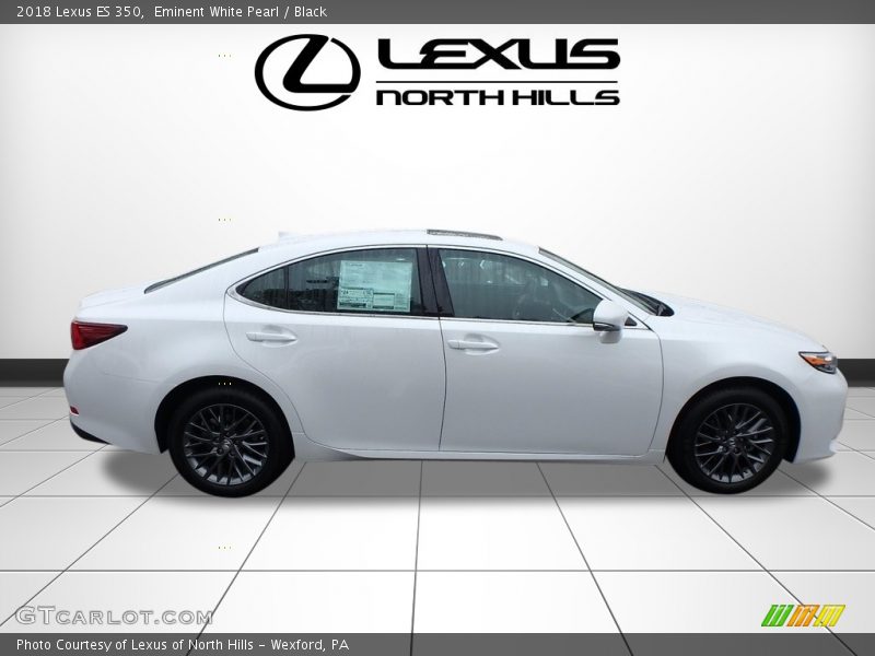 Eminent White Pearl / Black 2018 Lexus ES 350