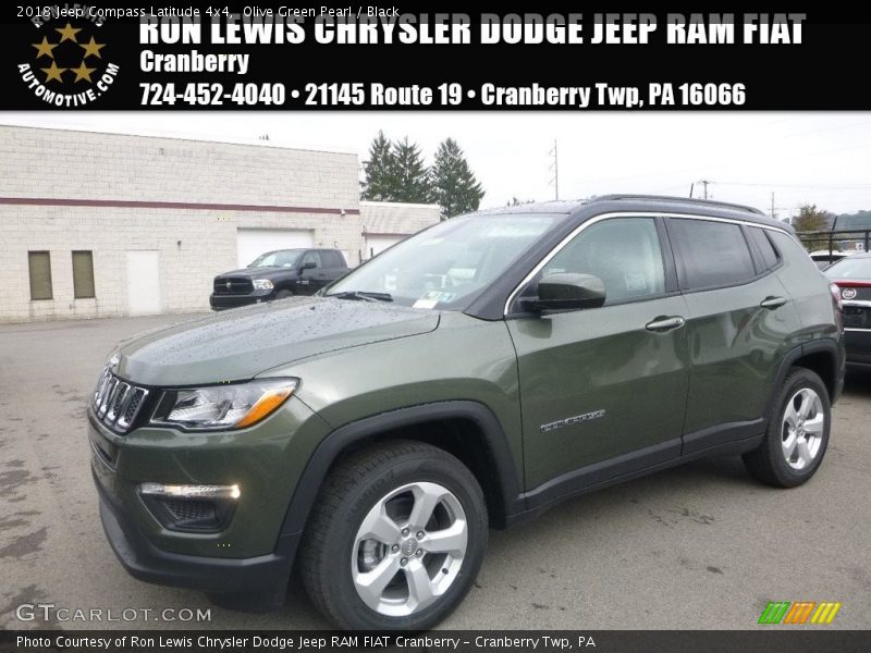 Olive Green Pearl / Black 2018 Jeep Compass Latitude 4x4