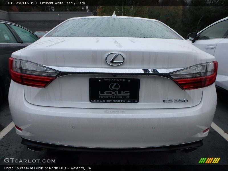 Eminent White Pearl / Black 2018 Lexus ES 350