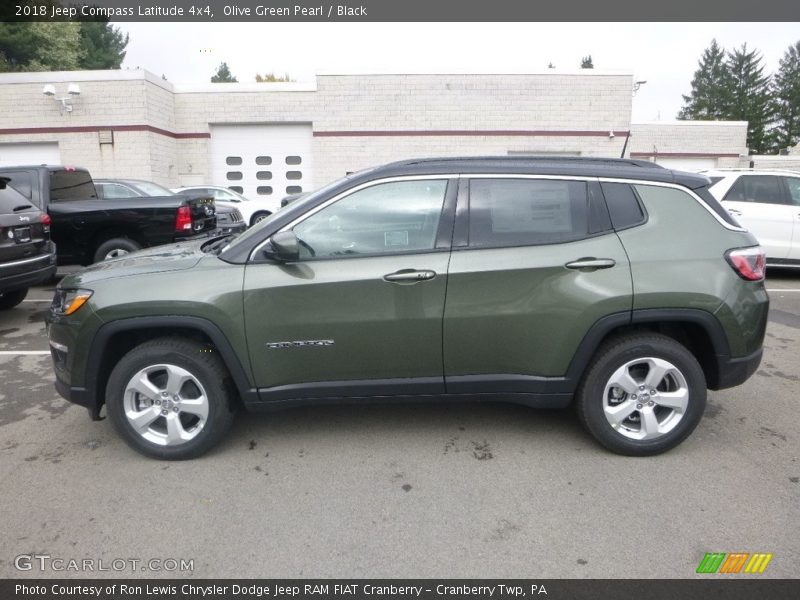 Olive Green Pearl / Black 2018 Jeep Compass Latitude 4x4