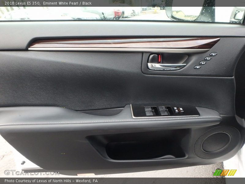 Eminent White Pearl / Black 2018 Lexus ES 350