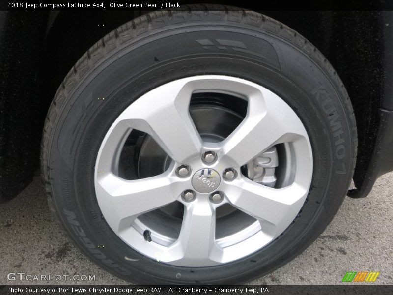 Olive Green Pearl / Black 2018 Jeep Compass Latitude 4x4