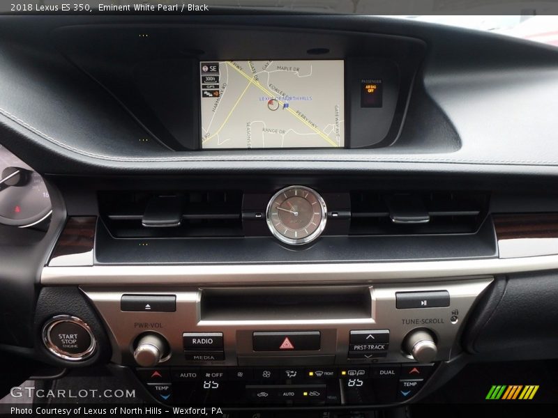 Eminent White Pearl / Black 2018 Lexus ES 350
