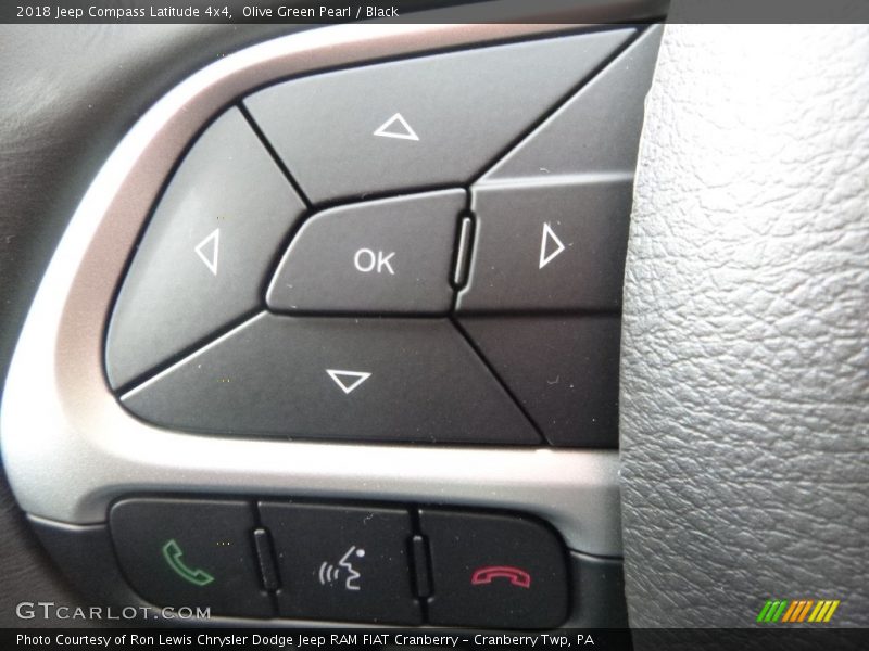 Olive Green Pearl / Black 2018 Jeep Compass Latitude 4x4
